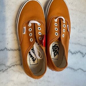 Vans Orange Canvas Sneakers